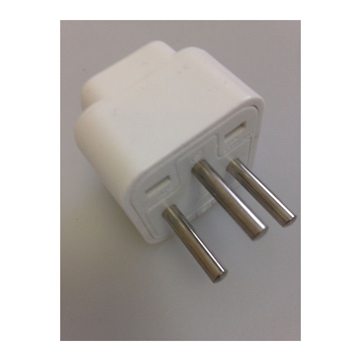 AC adapter israel 3 round pins with ground skross - 6