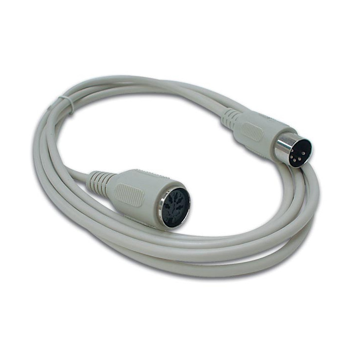 Cavo DIN5 tastiera maschio verd DIN5 femminile / 2m velleman - 1