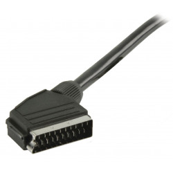 Cable SCART con adaptador SCART adaptador SCART macho negro 3,00 m konig - 3