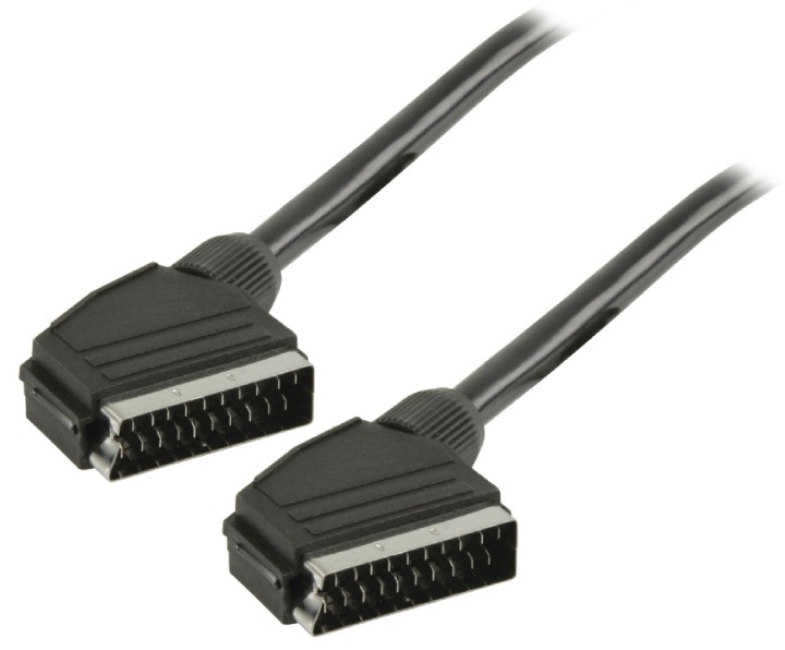 Cavo SCART con adattatore SCART adattatore SCART maschio maschio nero 3,00 m konig - 2