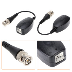 1 Channel Passive Video Balun Transceiver BNC to UTP CAT5 Cable for CCTV cablematic - 6