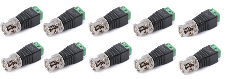 Mini CAT5 coassiale CCTV BNC Video Balun UTP adattatore del connettore Spina BNC per il sistema di telecamere a circuito chiuso 