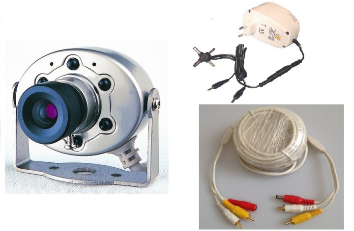 Camara vigilencia video color 12v cmos objetivoc video vigilencia camaras colores jr international - 1