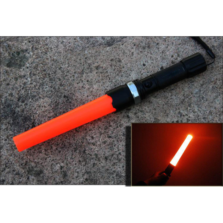 1000LM 5W wasserdicht Cree führte wiederaufladbare Taschenlampe Polizei Verkehrs Befehl Zoomable Fackel Licht, das von 18.650 Au