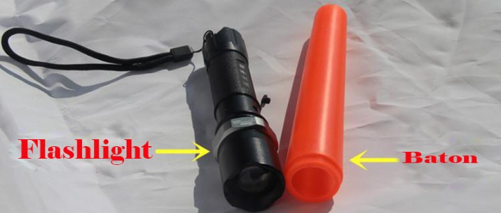 1000LM 5W cree impermeabile ha portato la polizia torcia elettrica di controllo del traffico stradale torcia ricaricabile da 186