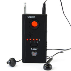 Detecteur espion 6 leds micro camera ecoute RF appareil de radio