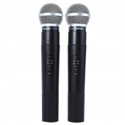 Ricevitore hf microfoni vhf + 2 170 + 260mhz recettori 30/130m microfoni professionali jr international - 2