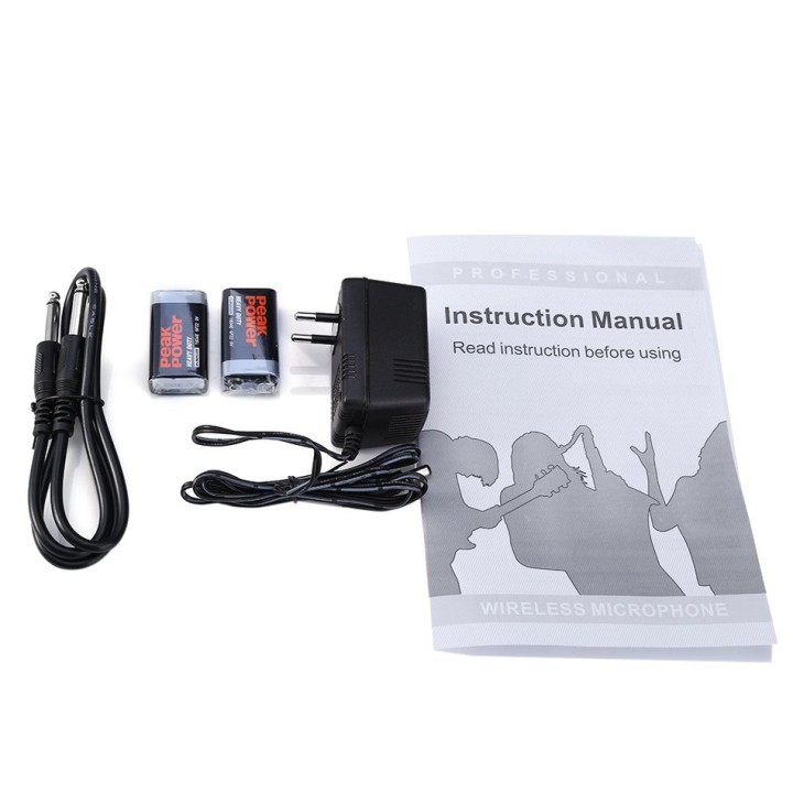 Receiver high frequency + 2 microphones vhf 170 260mhz 30 130m receiver + micros professionnal jr international - 4
