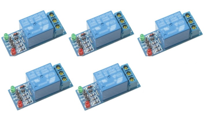 5 x  5v 12v relaismodul macht 10a 220v 1 kanal automatisierung arduino arm dsp april peak daokai - 1