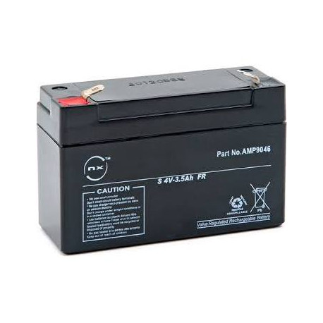 4v 3.5Ah batería recargable para DOMONIAL central pmi8fr-std-7 sonnenschein - 1