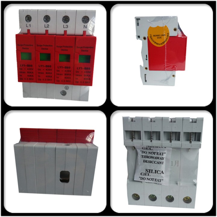 Pole sobretensiones de alta capacidad rail din 385v/420v 4 por ciento sobretensiones tipo 1 80ka schneider electric - 1