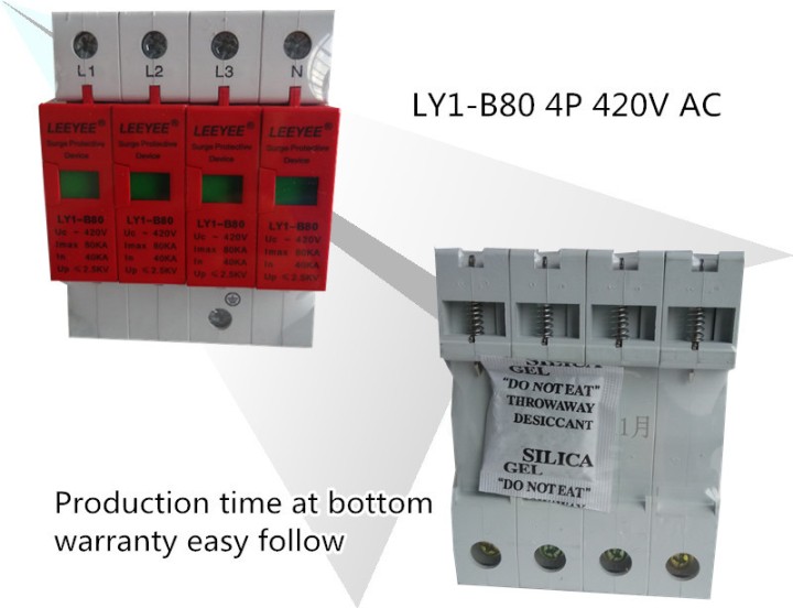 Pole sobretensiones de alta capacidad rail din 385v/420v 4 por ciento sobretensiones tipo 1 80ka schneider electric - 5