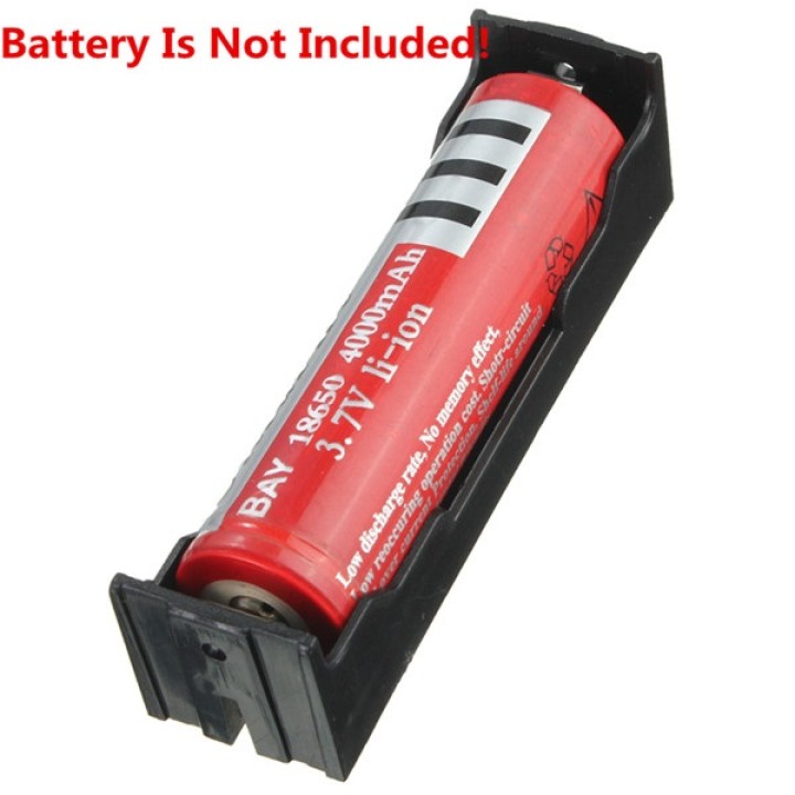 5 Pce cassa del supporto per 1 x 18.650 nero con 6 'Conduttori di plastica brandnew Batteria bagagli sodial - 2
