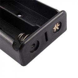 3.7V supporto della clip cassa della scatola nera con un cavo per 2 18650 edealmax - 4
