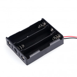 Batteria supporto di caso per 3 x 18650 3.7V Batterie dealx - 1