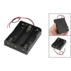 La caja del sostenedor de batería para 3 x 18650 3.7V Baterías dealx - 6