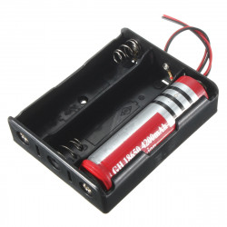La caja del sostenedor de batería para 3 x 18650 3.7V Baterías dealx - 8