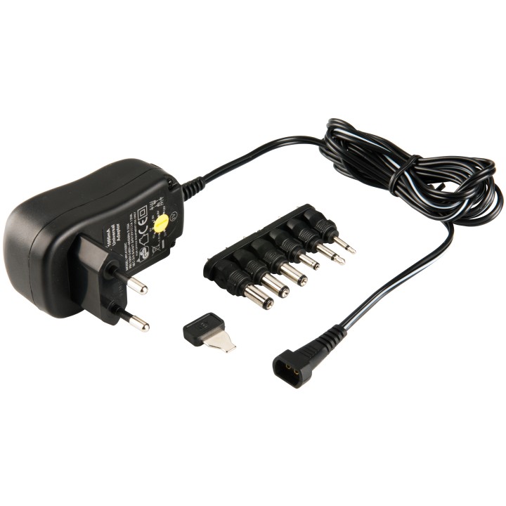 Adattatore di alimentazione universale da 1,8 m 110v 220v 3v 4.5v 6v 7.5v 9v 12v 1a 12w konig - 3
