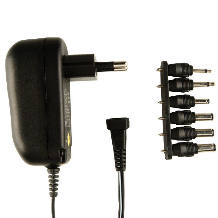 Adaptador de corriente universal de 1,8 m 110v 220v 3v 4.5v 6v 7.5v 9v 12v 1a 12w konig - 1