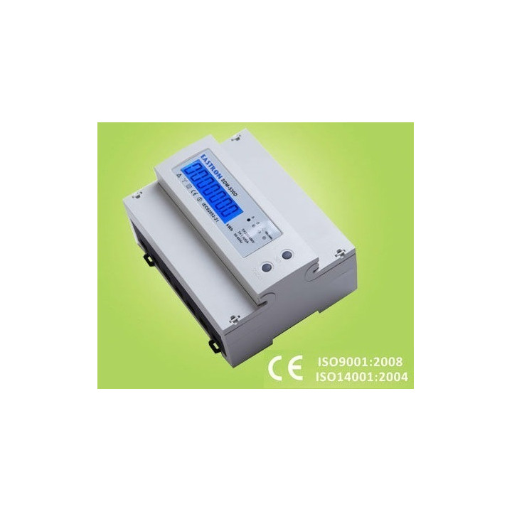 Kwh meter dreiphasigen vierleiter 100a din-schiene 7 module emdin03 velleman - 2