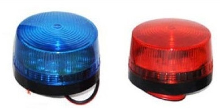 Flash allarme antifurto elettronico 220v Beacons rosso fuoco LTE-5061 velleman - 4