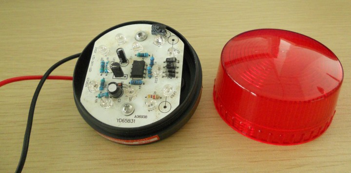 Flash-elektronische Diebstahlwarn 220V rotes Feuer Beacons LTE-5061 velleman - 6