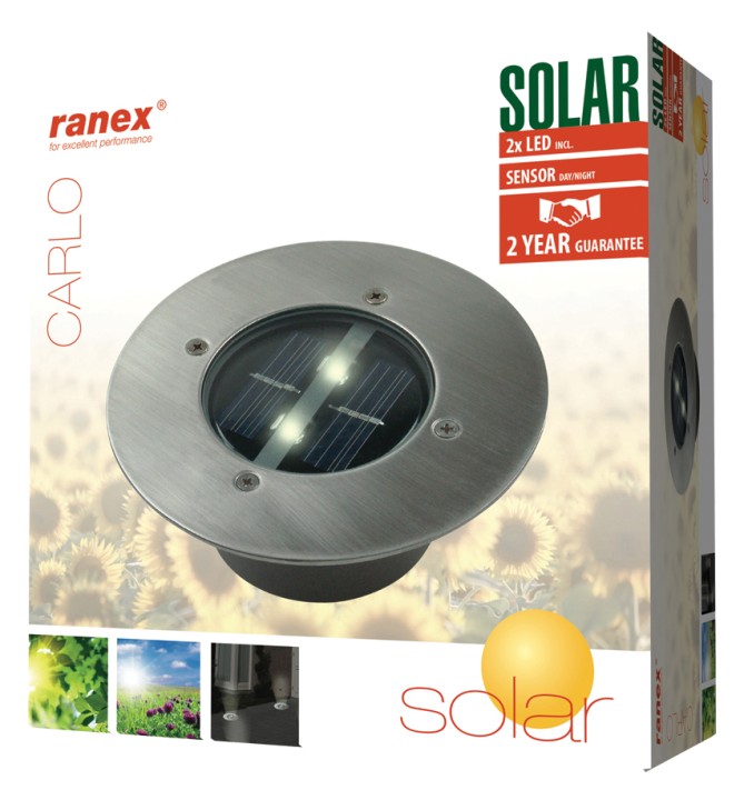 Solar Spot LED Round bury Ranex ra-5000197 jr  international - 2
