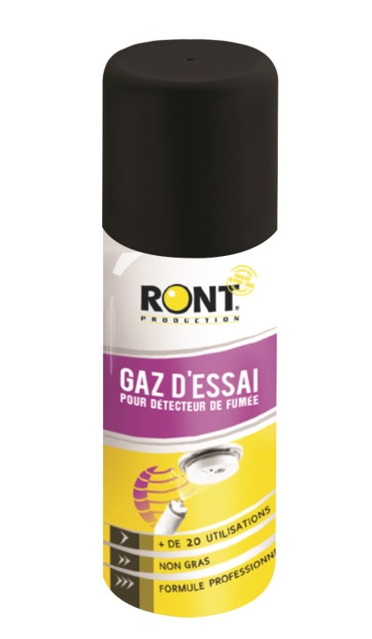 Gaz essai pour tester détecteur de fumée incendie aérosol 50 ml 75 ml jr  international - 1
