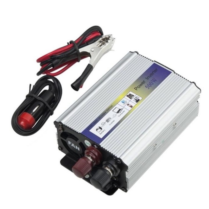 24v dc a ac 220v ac 500w inversor de corriente para automóvil móvil cablematic - 7