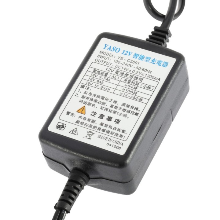 Chargeur 110v 220v 13.8vc 12vcc 12v 1a 12w accu 5.5 2.5mm accumulateur batterie rechargeable mtb - 2
