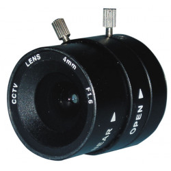 Lens camera lens 4mm with diaphragm jr international - 1