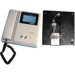 Monitor b n 4'' 8cm para intercomunicador videopantalla plana jr international - 1