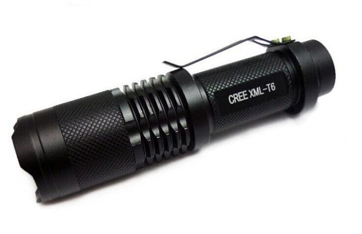 Torche led 10w zoom Cree xml T6 18650 + chargeur lumière 2000 lumen eclairage zoom high-tech place - 1