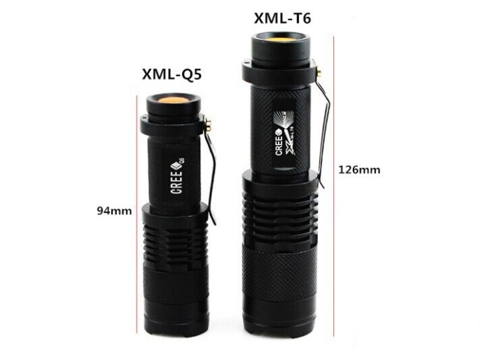 Torche led 10w zoom Cree xml T6 18650 + chargeur lumière 2000 lumen eclairage zoom high-tech place - 3