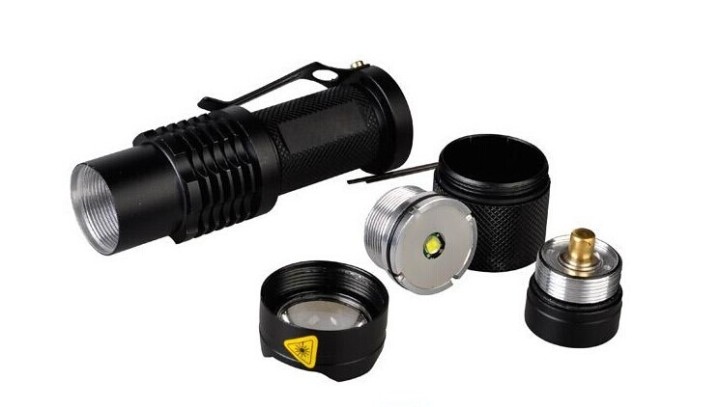 Torche led 10w zoom Cree xml T6 18650 + chargeur lumière 2000 lumen eclairage zoom high-tech place - 4
