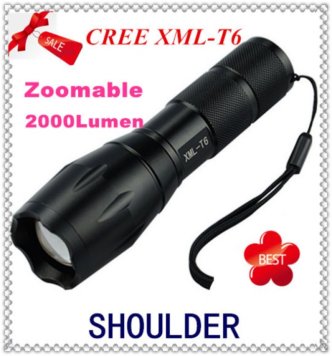 Torche led 10w zoom Cree xml T6 18650 + chargeur lumière 2000 lumen eclairage zoom high-tech place - 8