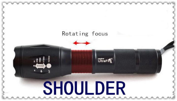 Torche led 10w zoom Cree xml T6 18650 + chargeur lumière 2000 lumen eclairage zoom high-tech place - 9