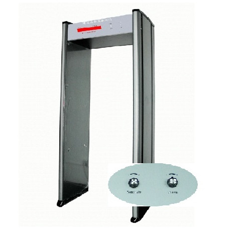 Pórtico de detección de metales 1 área seguridad electrónica conteo detector de la alarma del detector de metales xp metal detec