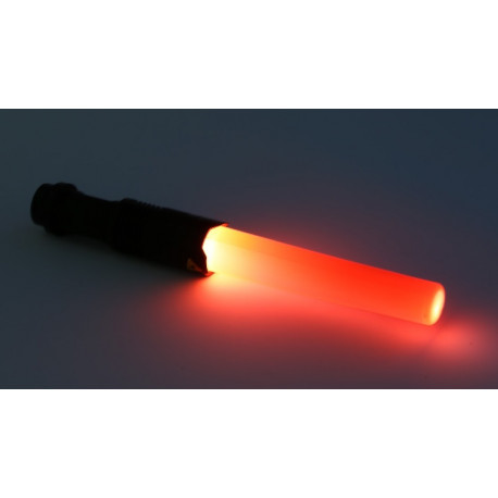 SK68 Q5 300-Lumen Lens LED Flashlight Portable LED Flashlight Torch Lamp Outdoor Travel w/Red Light Stick ledwarning - 8