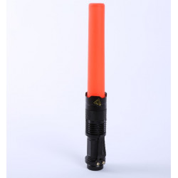 SK68 Q5 300-Lumen Lens LED Flashlight Portable LED Flashlight Torch Lamp Outdoor Travel w/Red Light Stick ledwarning - 4