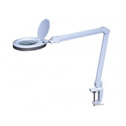 Led desk lamp with magnifying glass 8 dioptre 8w 80 leds white velleman - 2