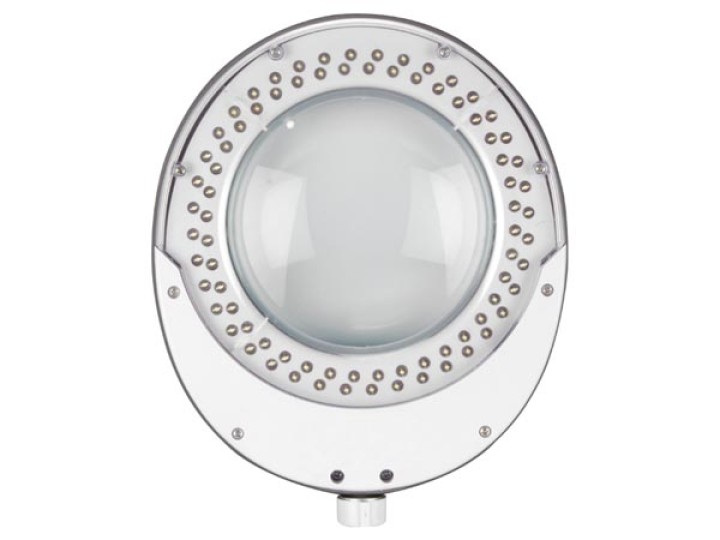 Lampara led con lupa 8 dioptrias 8w 80 leds color blanco velleman - 1