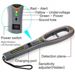 Portable Handheld Metal Detector Professional Super Scanner Tool Finder for Security Checking GC-101H garrett vigicom - 5
