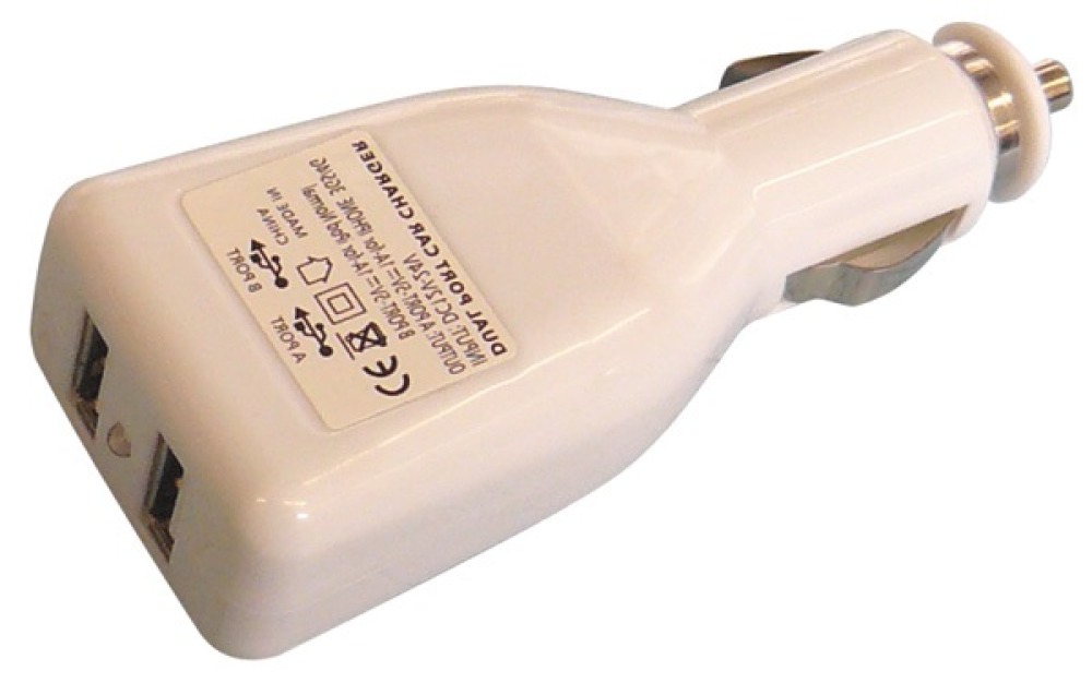 Ladegerät netzteil 12v 5v dual usb zigarettenanzünder im auto mp3 ipod hq p.sup.usb201 tnb - 1