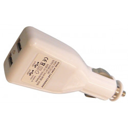 Ladegerät netzteil 12v 5v dual usb zigarettenanzünder im auto mp3 ipod hq p.sup.usb201 hama - 1