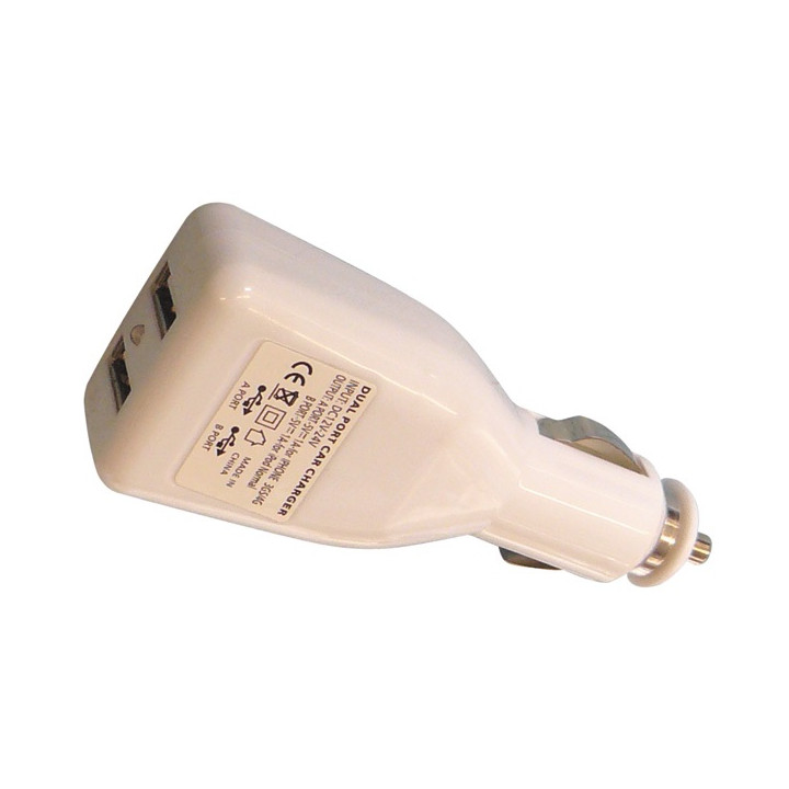 Charger power adapter 12v 5v dual usb car cigarette lighter mp3 ipod hq  p.sup.usb201