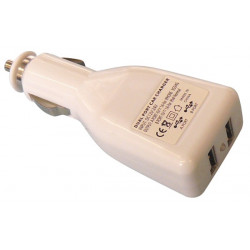 Ladegerät netzteil 12v 5v dual usb zigarettenanzünder im auto mp3 ipod hq p.sup.usb201 hama - 1