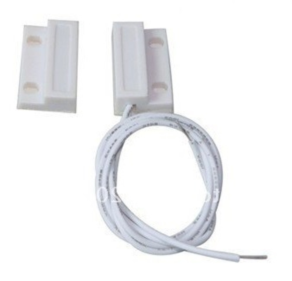 Contacto nf sobresale 23mm detector magnético de apertura blanco 114ms sensor de alarma jr international - 1