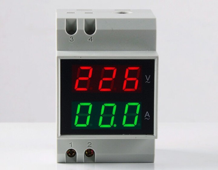 Voltmetre amperemetre de tableau d52-2042 80-300v 200-450vac 02a 99.9a deson - 3