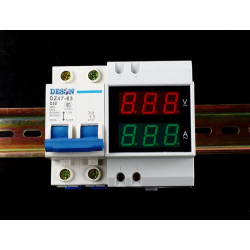 Voltmetre amperemetre de tableau d52-2042 80-300v 200-450vac 02a 99.9a deson - 5
